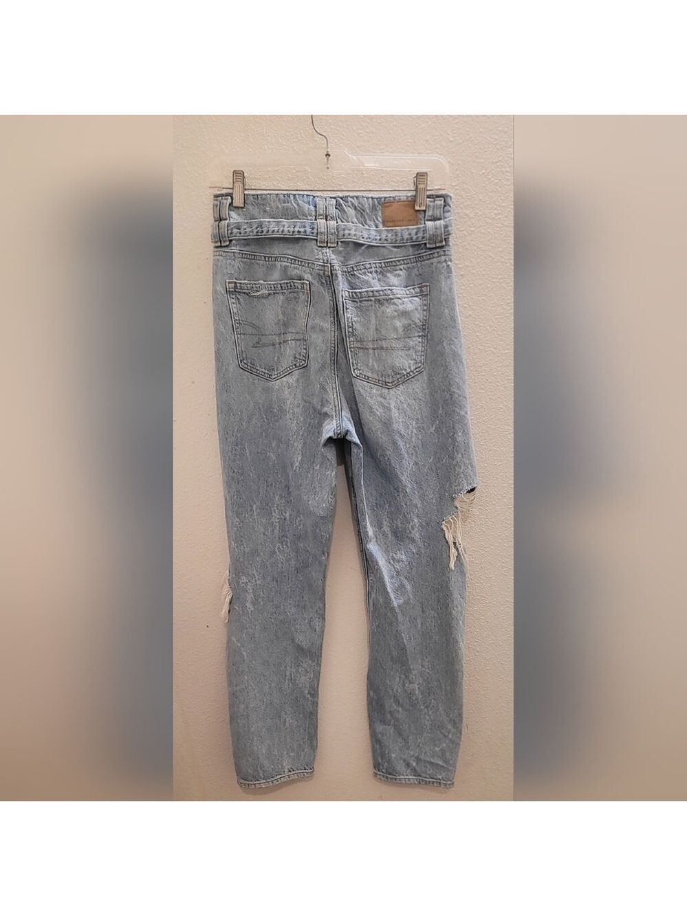 American Eagle Ripped Wide-Leg Jeans - Picture 3 of 9
